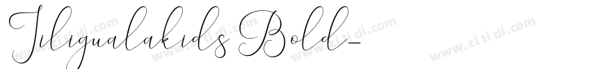 Jiligualakids Bold字体转换